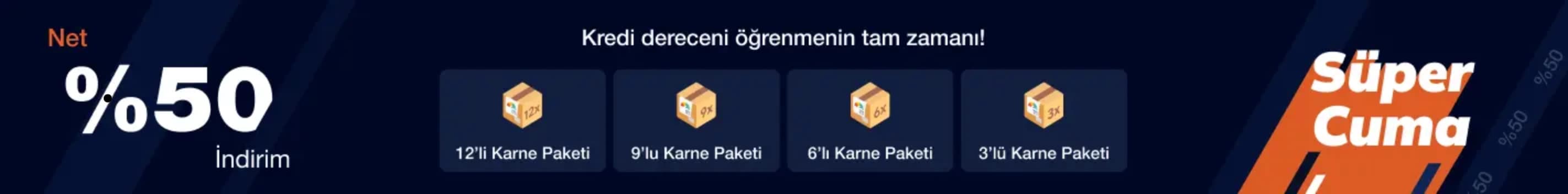 Paketler Sayfası Black Friday Hello Banner