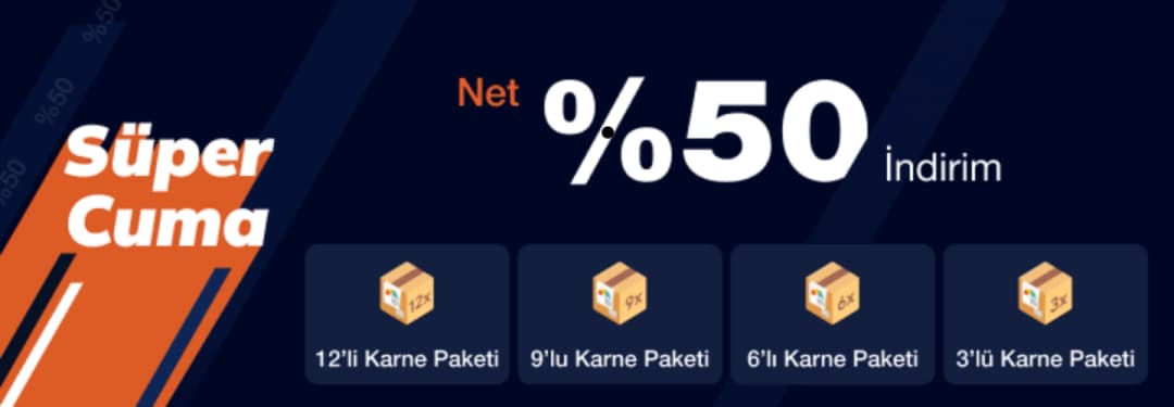 Paketler Sayfası Black Friday Hello Banner